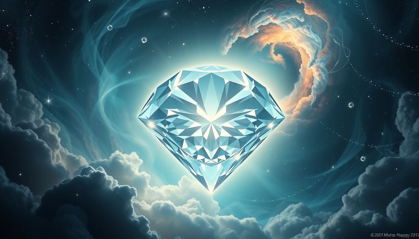 Een grote diamant in dromen symboliseert waardevolle innerlijke kracht.
