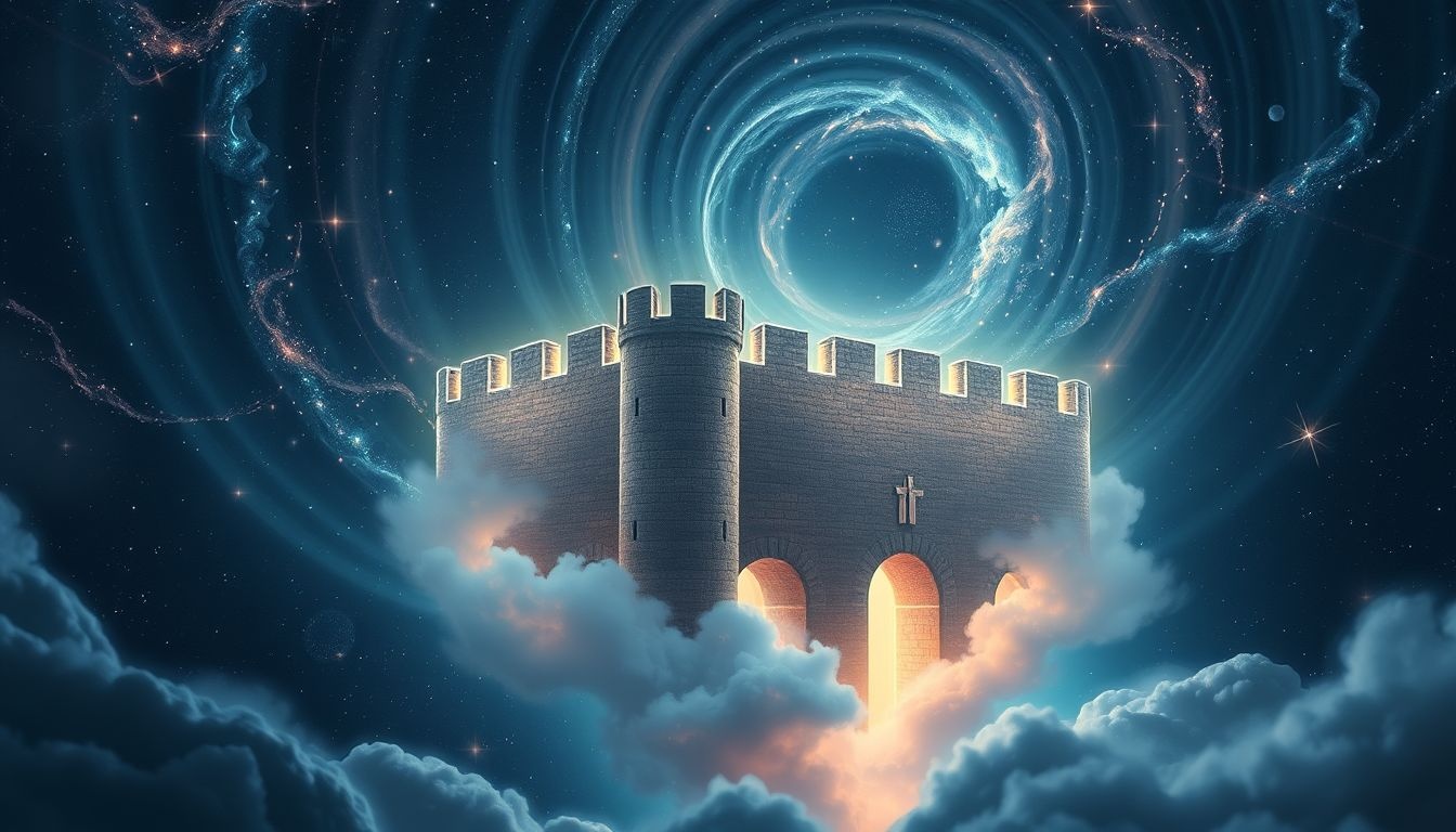 Een borstwering met kantelen symboliseert bescherming en sterkte in dromen.