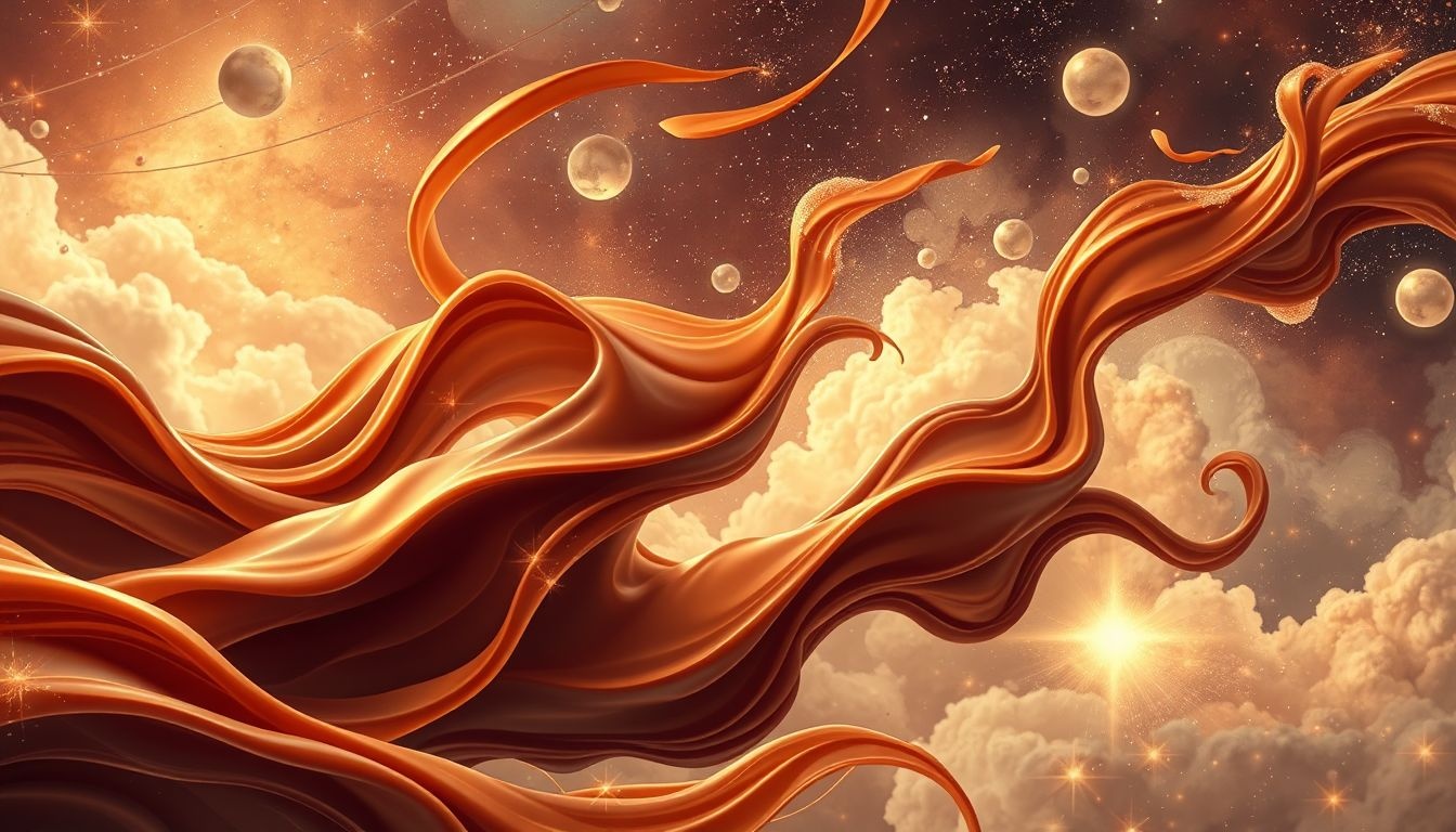 Dromen over karamel met chocolade symboliseert zoete verleidingen en gevoelens.