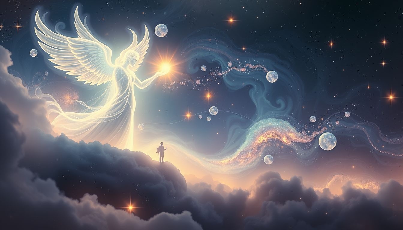 Een droom met een godheid symboliseert spiritueel inzicht en begeleiding.