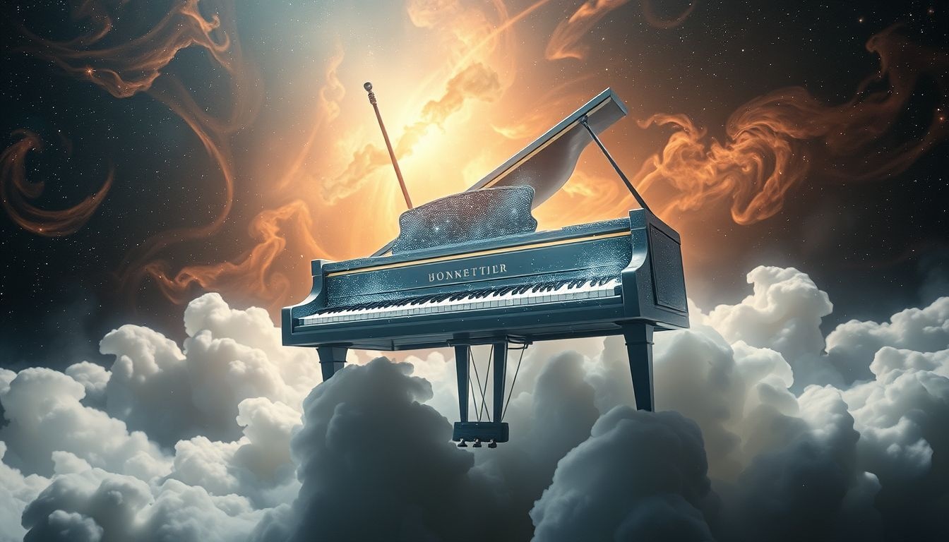 Een misstap op piano symboliseert angst voor falen in het leven.