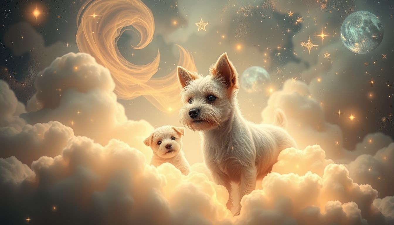Dromen over terriërs met puppy's symboliseren nieuwe verantwoordelijkheden en vreugde.