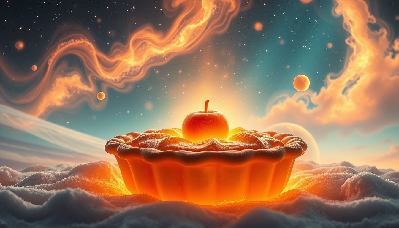 Dromen over appeltaart in winter symboliseert troost en geborgenheid.