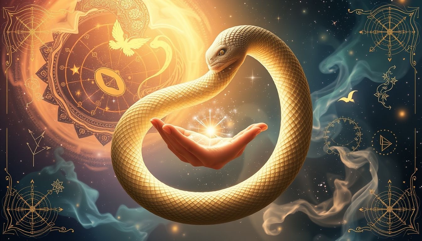 Dromen over een adder die je voedt symboliseert innerlijke heling en vertrouwen.