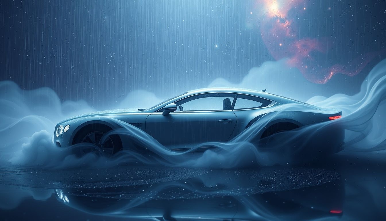Dromen over Bentley in de regen symboliseert emotionele zuivering en hoop.