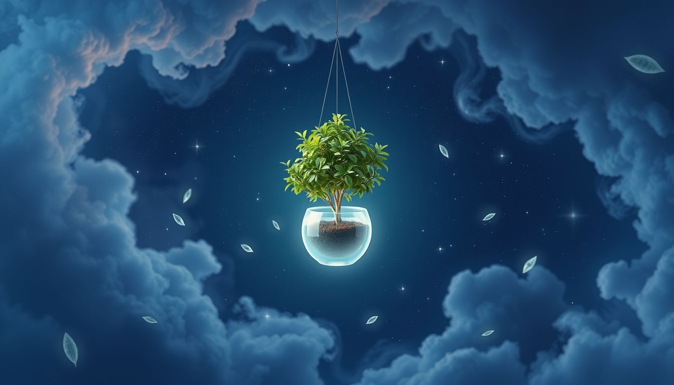 Dromen over buxus in pot symboliseert groei binnen geborgenheid.