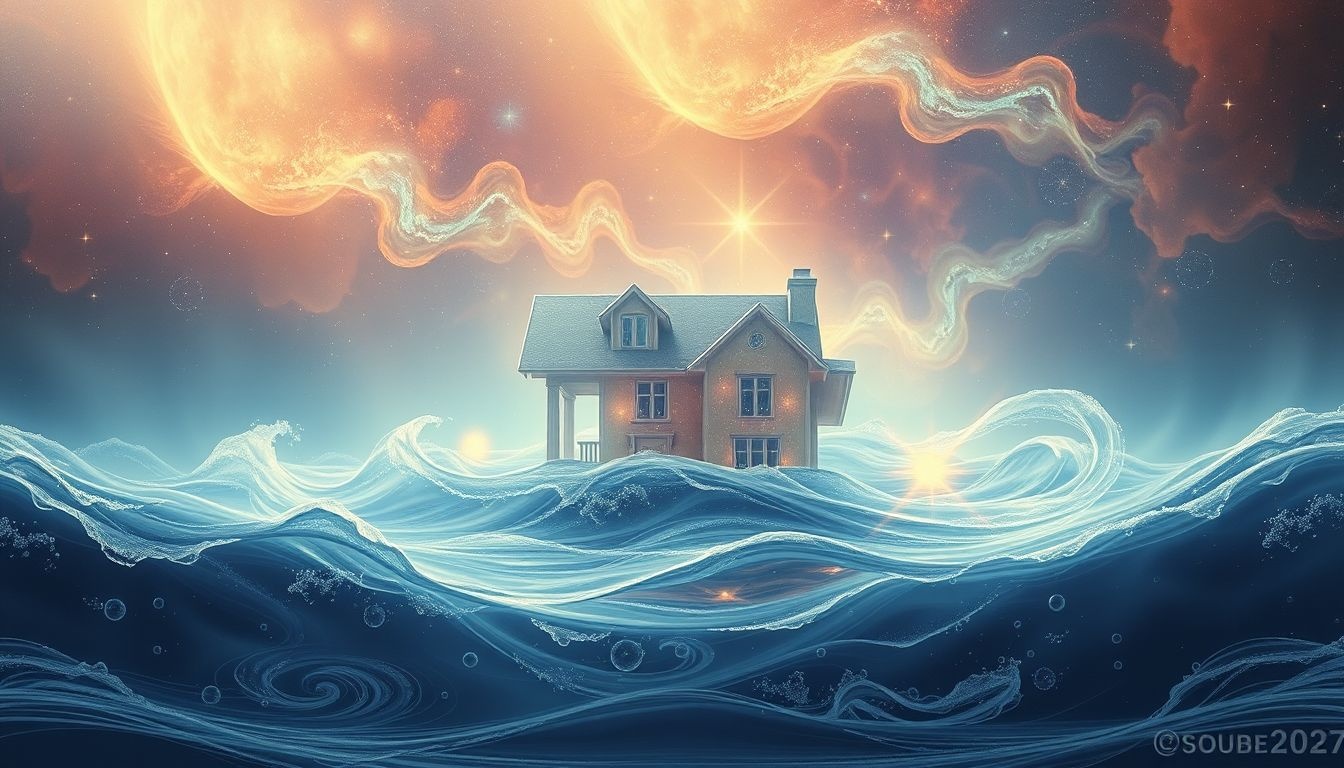 Dromen over overstroomde huizen symboliseren vaak emotionele overweldiging en stress.