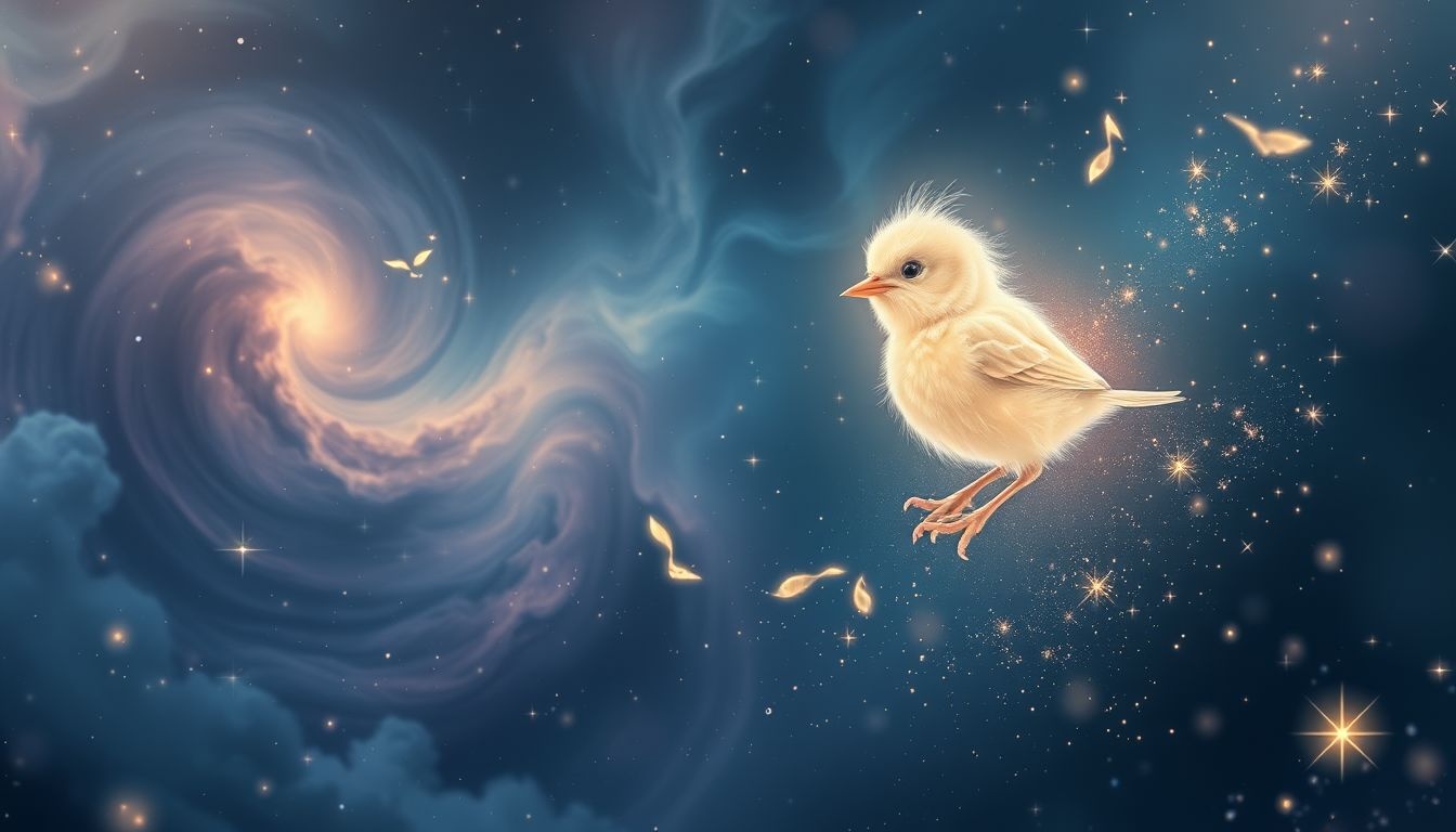 Dromen over piepende jonge vogels symboliseren nieuw begin en kwetsbaarheid.