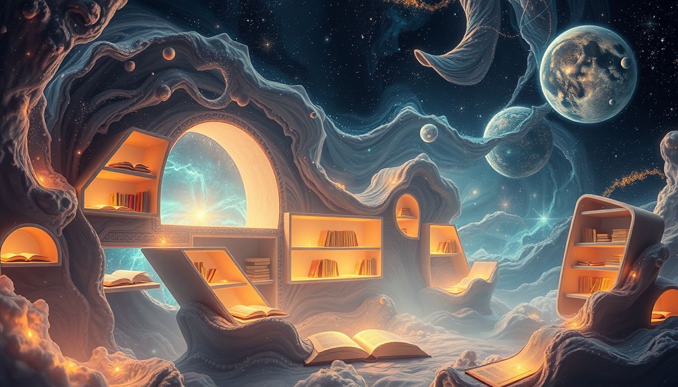 Dromen over een koninklijke bibliotheek symboliseert wijsheid en macht.