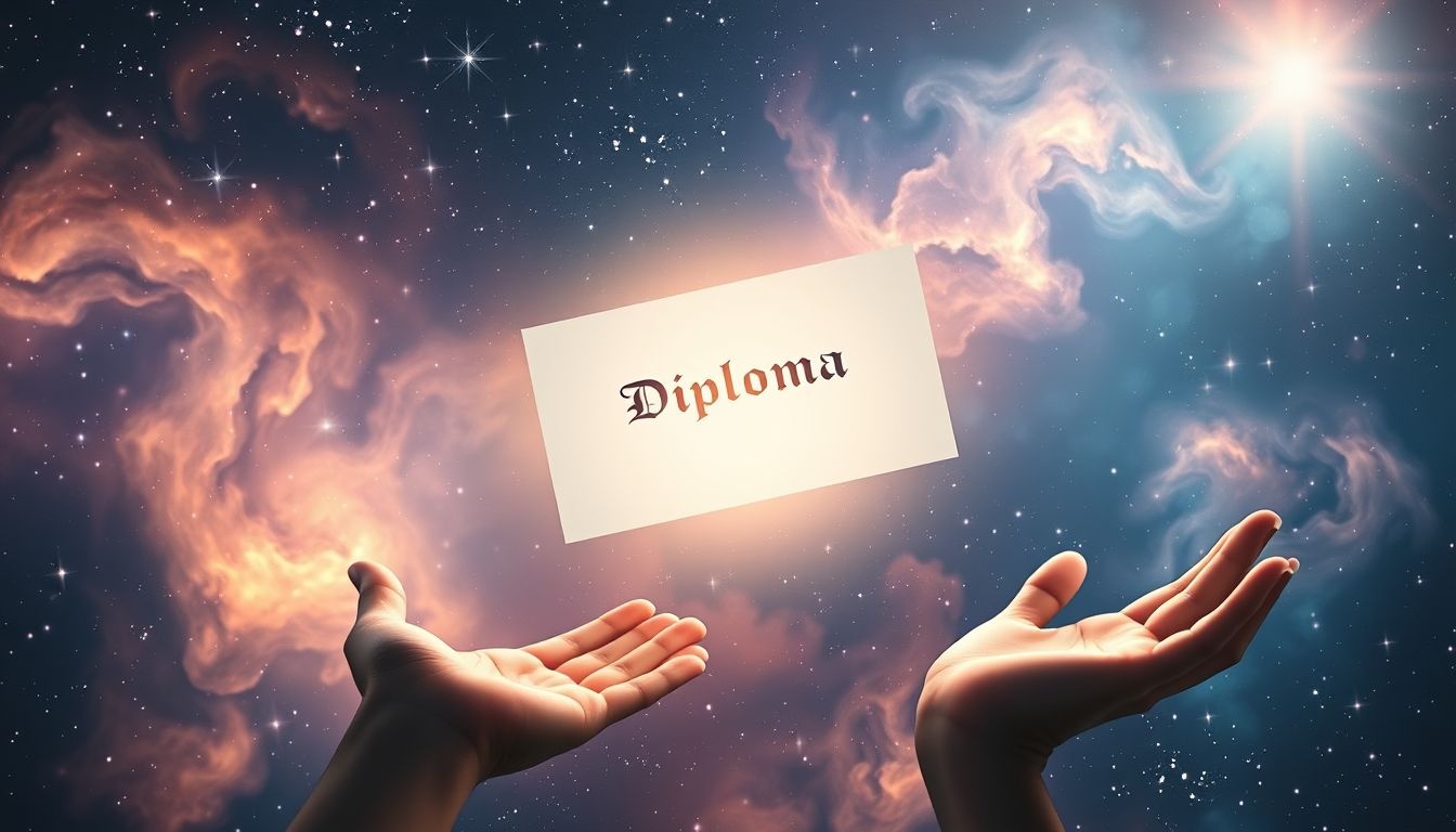 Dromen over schooldiploma te koop symboliseert onzekerheid over zelfwaarde.