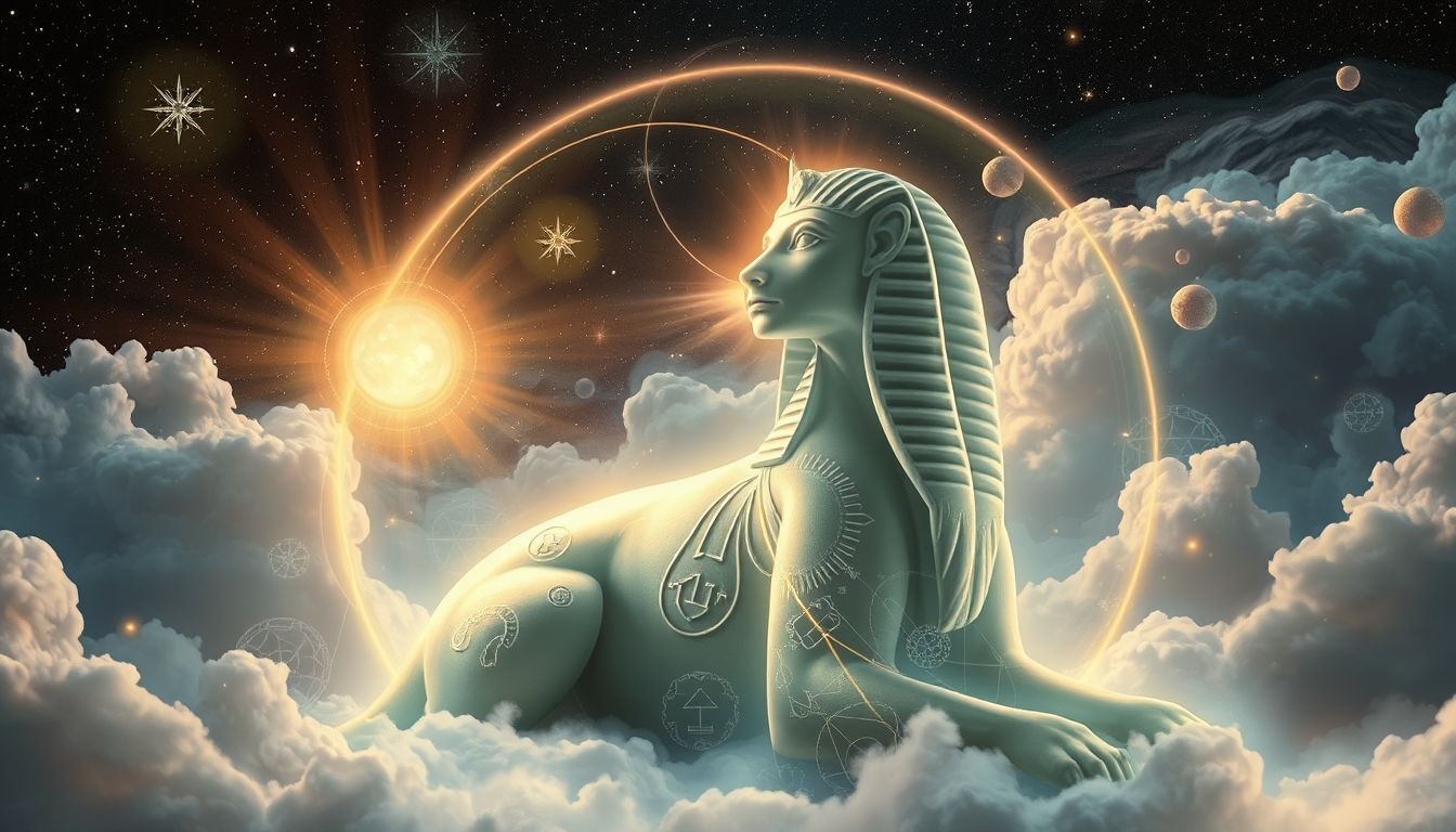 Een sfinx in dromen symboliseert vaak bescherming en mysterie.