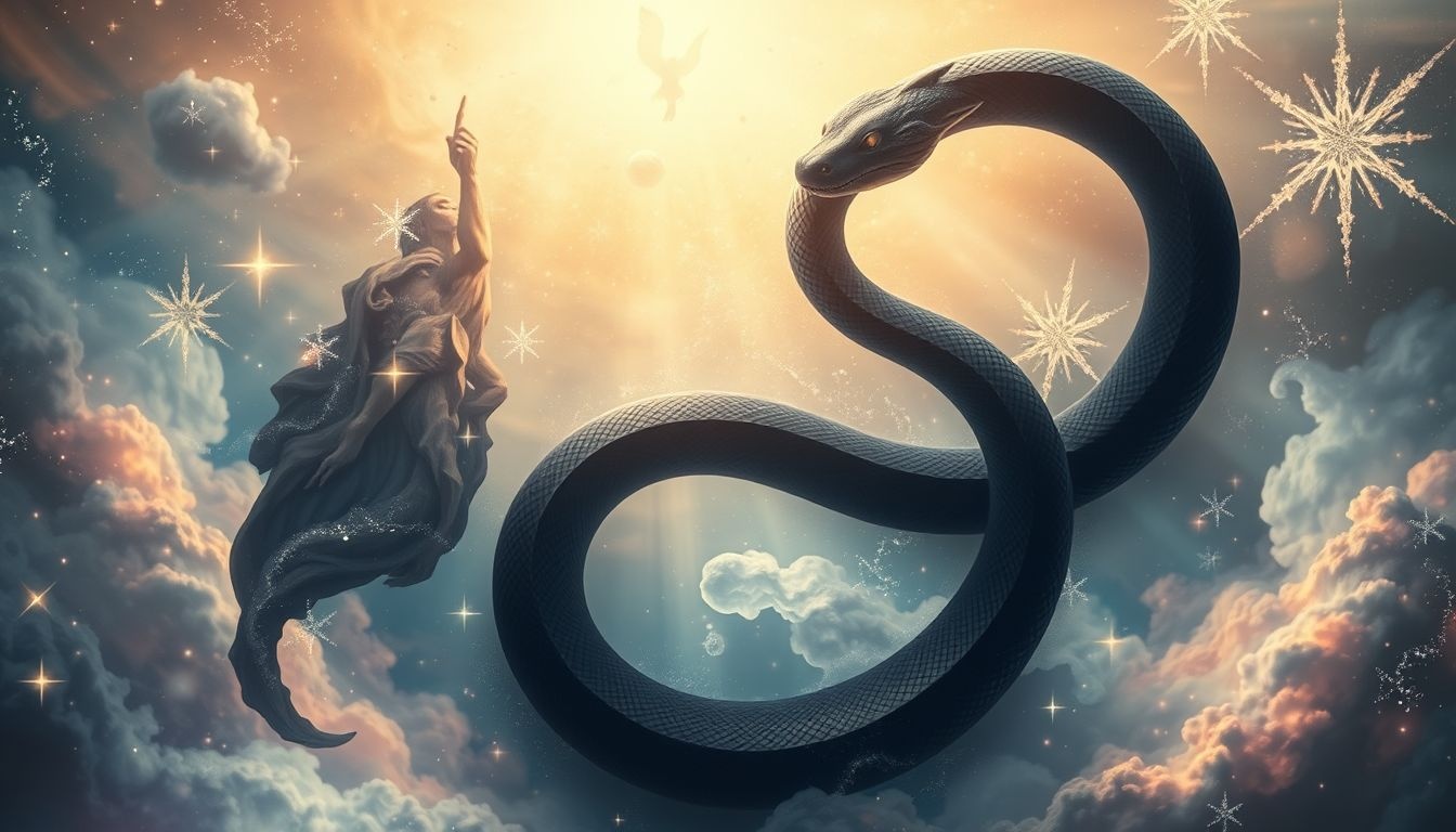 Dromen over een zwarte adder symboliseren vaak verborgen angsten of bedreigingen.