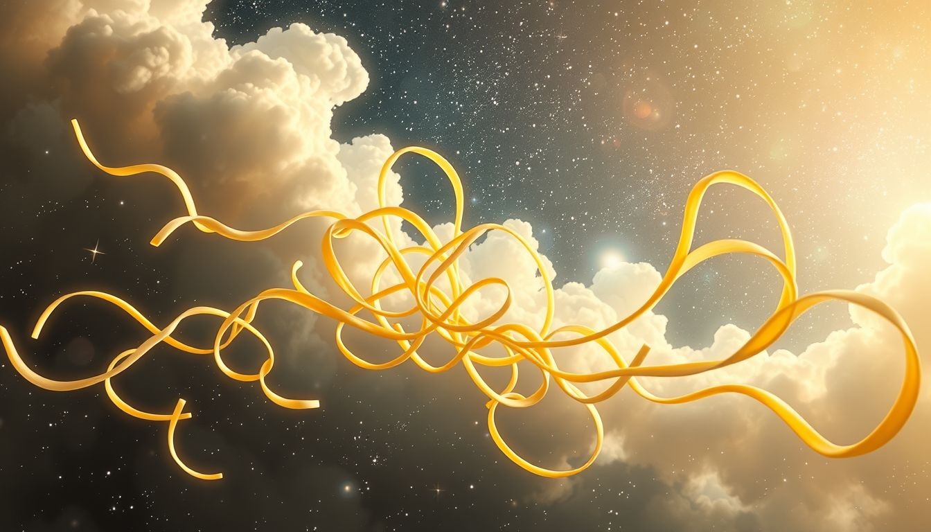 Dromen over noedels symboliseert complexiteit en creatieve oplossingen.