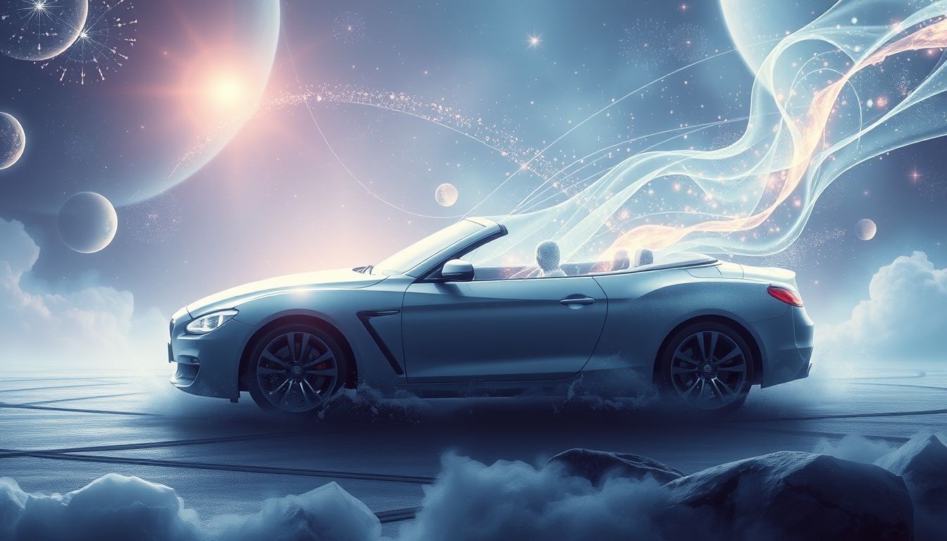 Dromen over schoongemaakte cabriolets symboliseren nieuwe levenskansen en groei.