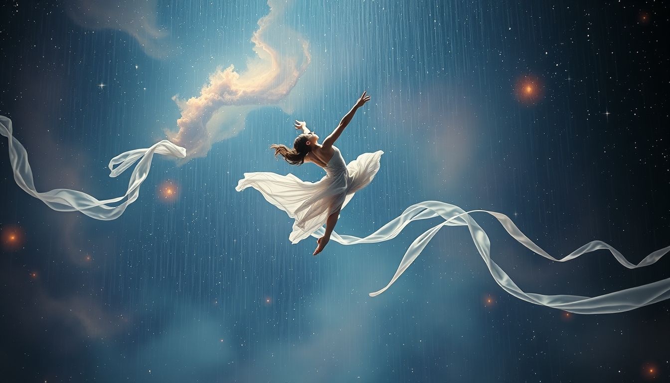 Dromen over turnen in de regen symboliseert veerkracht en doorzettingsvermogen.