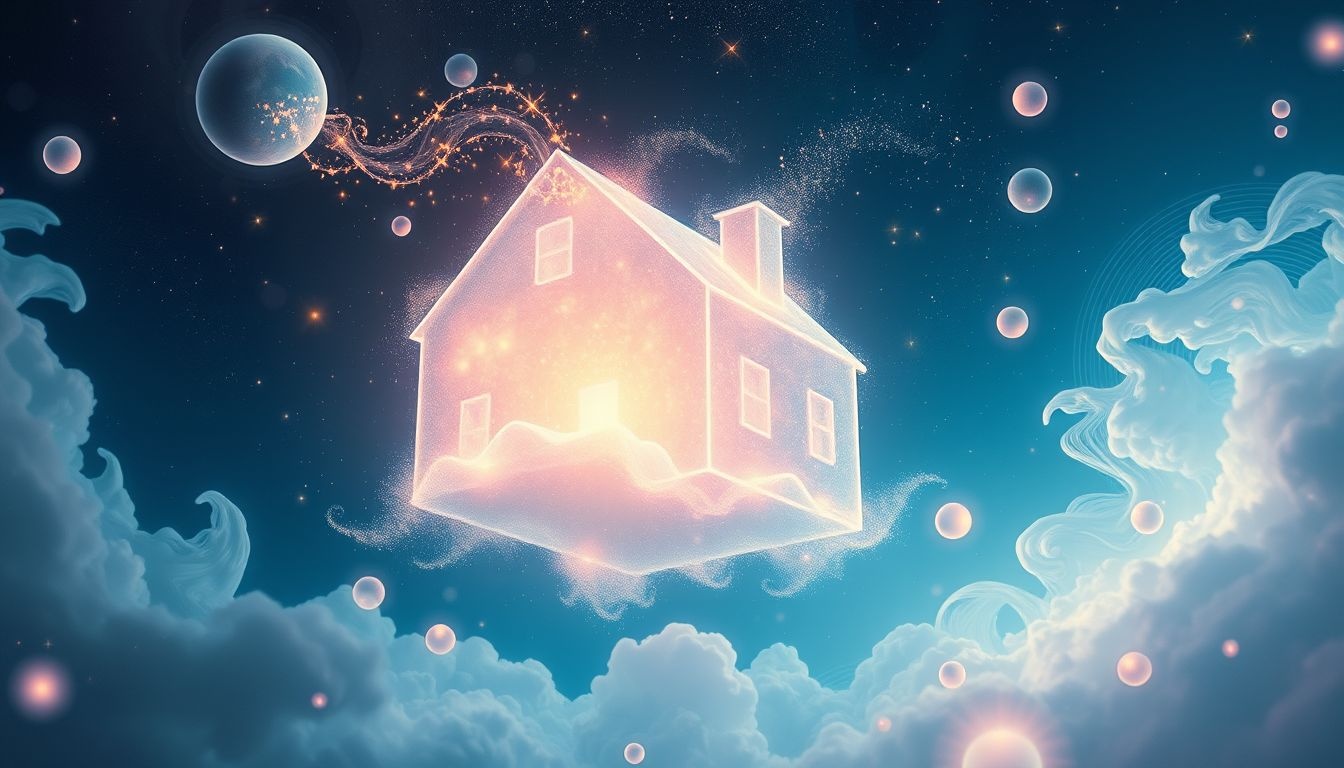 Dromen over onbestaande huizen symboliseren vaak verborgen verlangens en angsten.