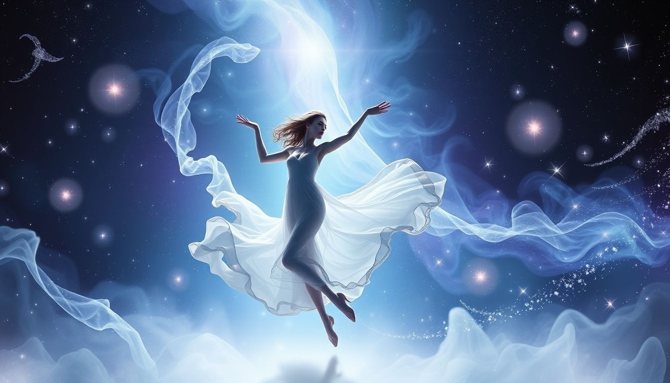 Dromen over Mette die danst symboliseren vreugde en innerlijke vrijheid.