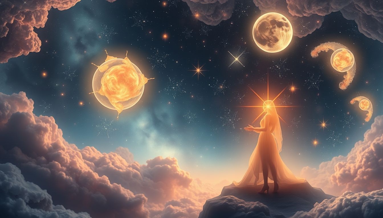 Dromen in licht symboliseren bewustzijn en helderheid tijdens observatie.