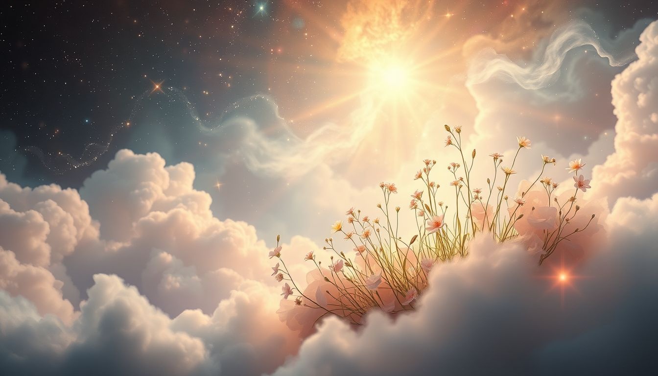 Een bloeiende tuin symboliseert persoonlijke groei en innerlijke harmonie.