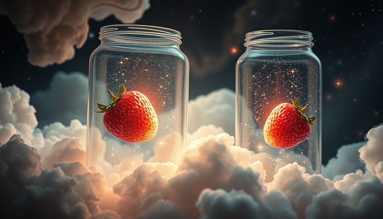 Dromen over aardbeien inmaken symboliseert het bewaren van mooie herinneringen.