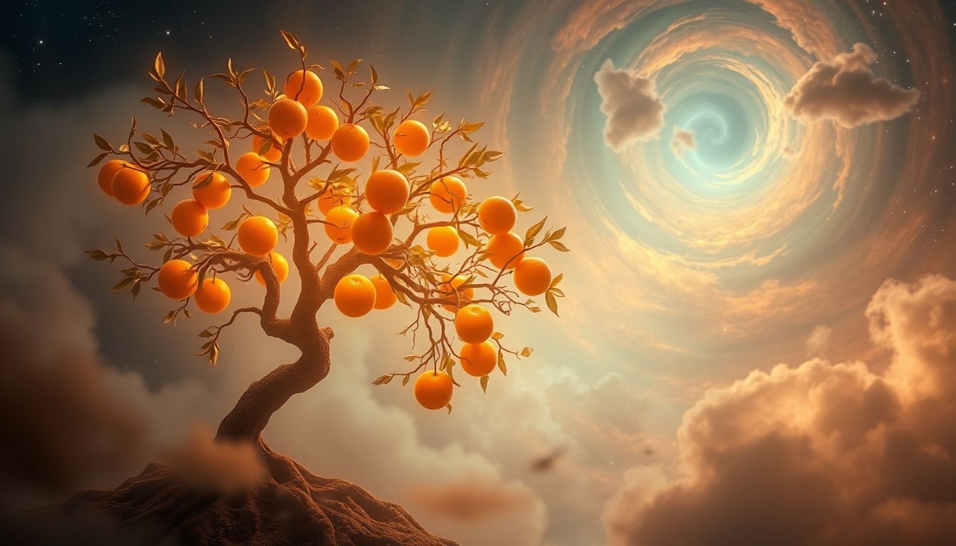 Een bittere sinaasappelboom in dromen symboliseert onopgeloste conflicten.