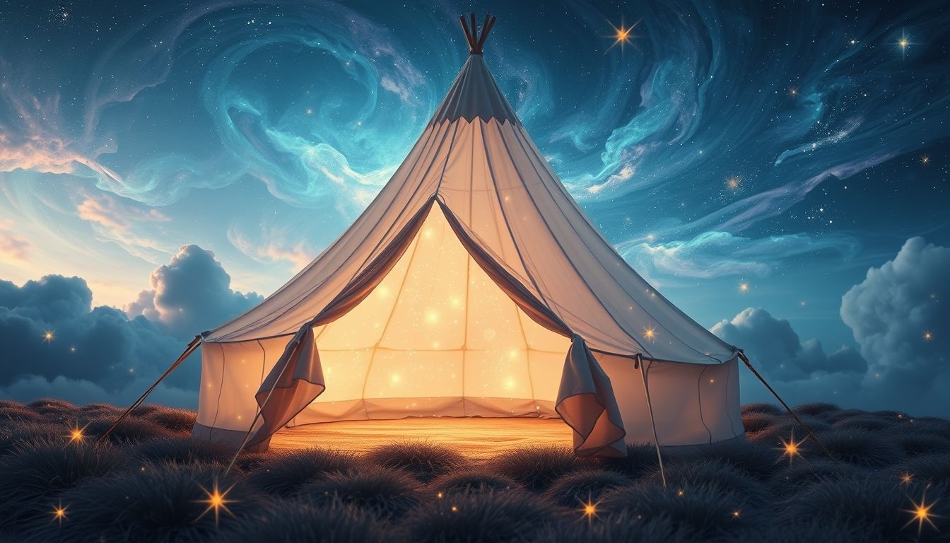 Een nieuwe tent opzetten symboliseert het beginnen van een nieuw hoofdstuk.