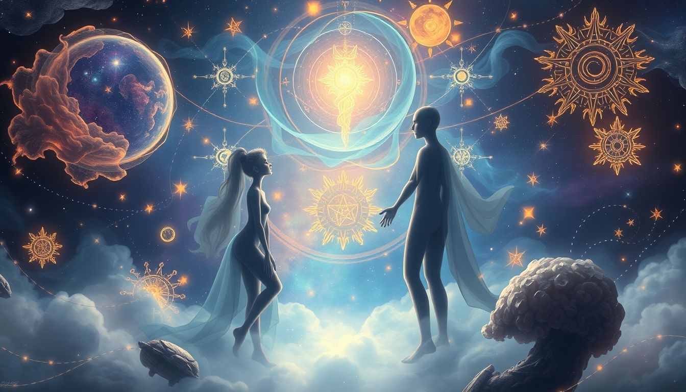 Een vriendelijke occultist symboliseert nieuwe spirituele inzichten in dromen.