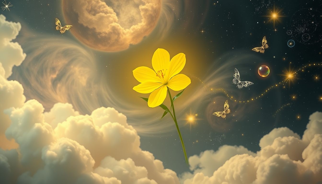 Dromen over gele sleutelbloemen symboliseren nieuwe hoop en vreugde.