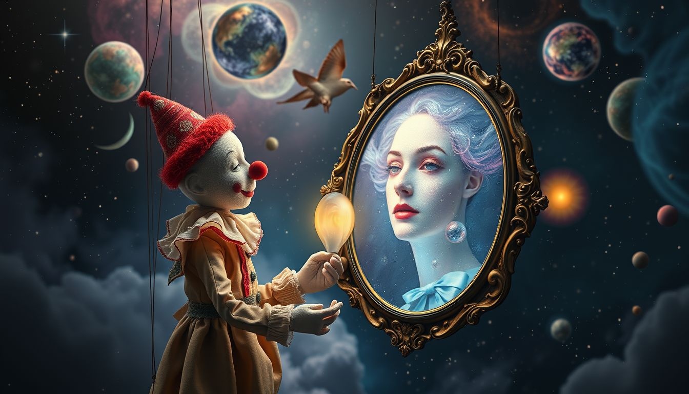 Een poppenclown in dromen onthult je verborgen waarheden en emoties.