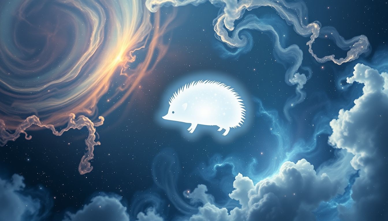 Een witte egel symboliseert onschuld en spirituele zuivering in dromen.