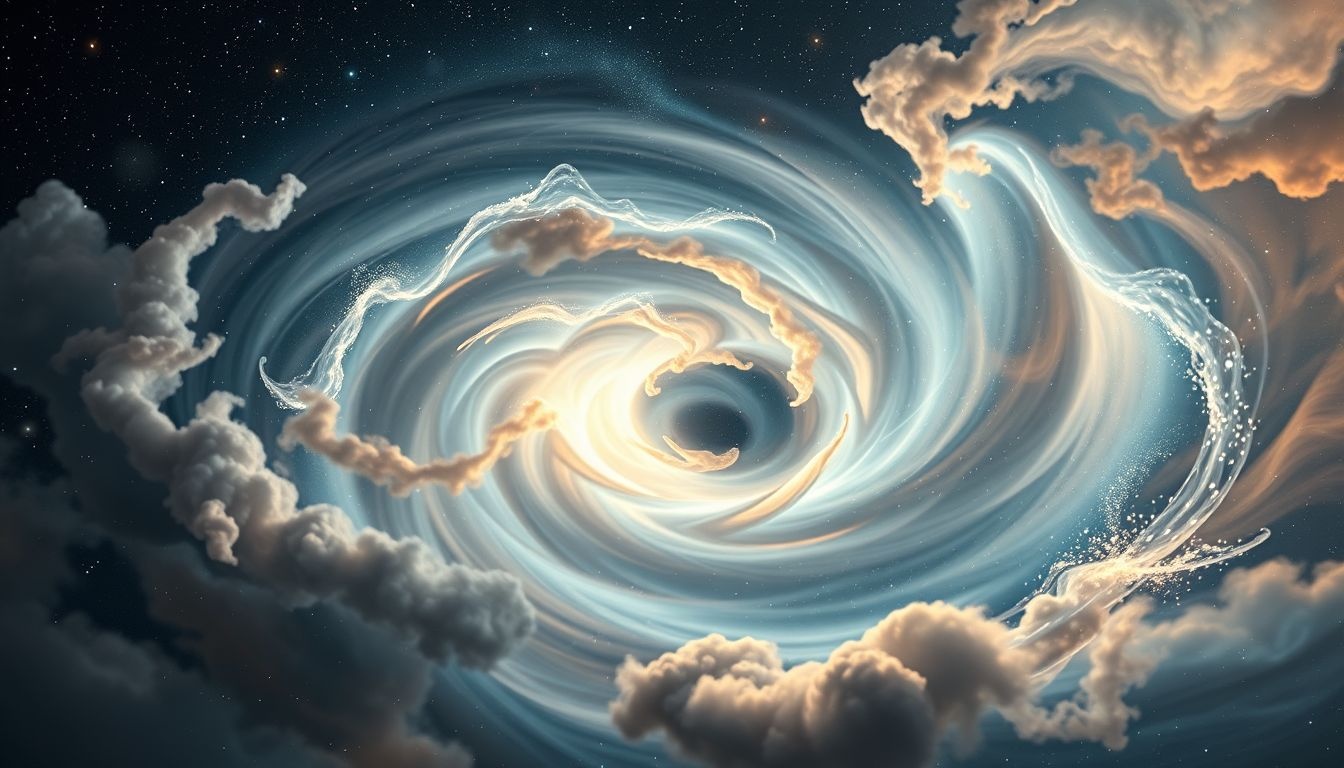 Draaien in een whirlpool symboliseert overweldigd worden door emoties.