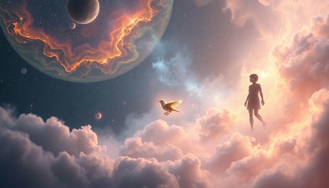 Een mus die je volgt symboliseert nieuwe spirituele begeleiding en inzichten.