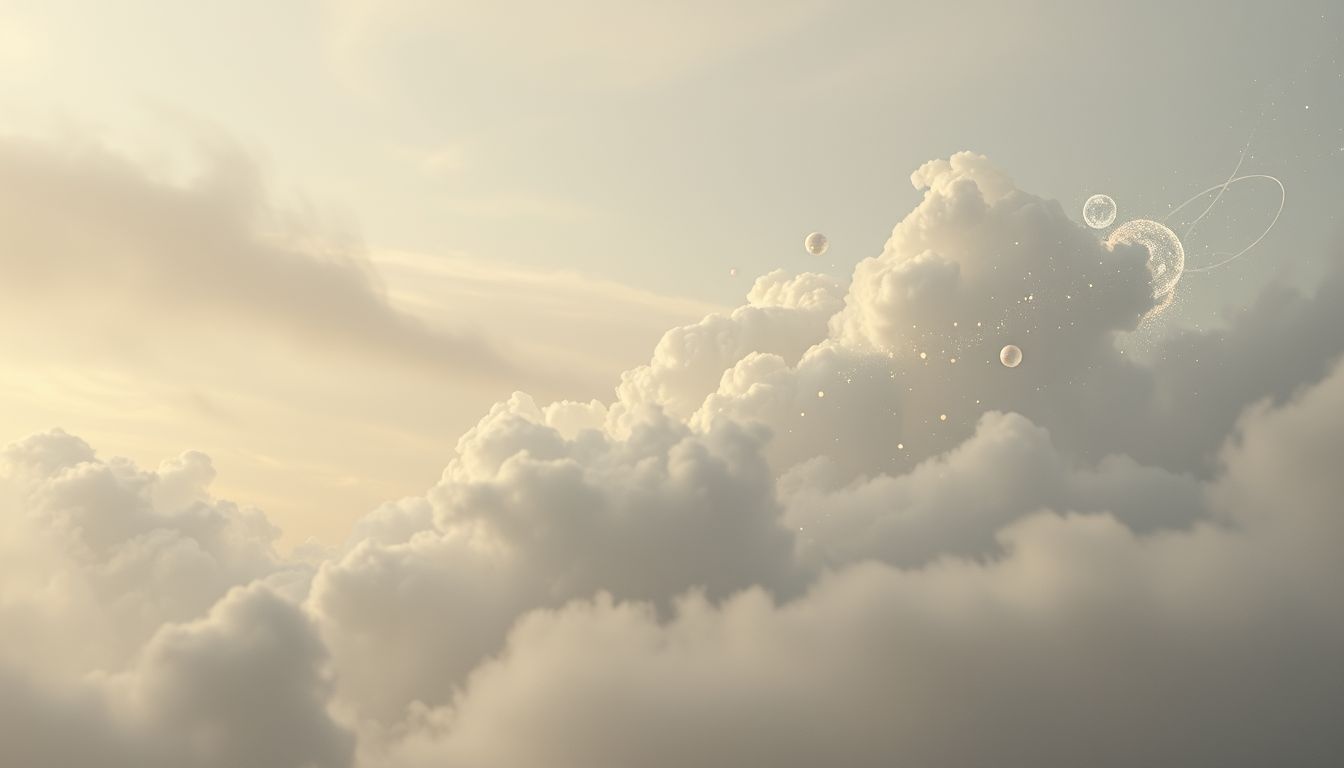 Een bewolkte dag in dromen symboliseert innerlijke onzekerheid en twijfel.