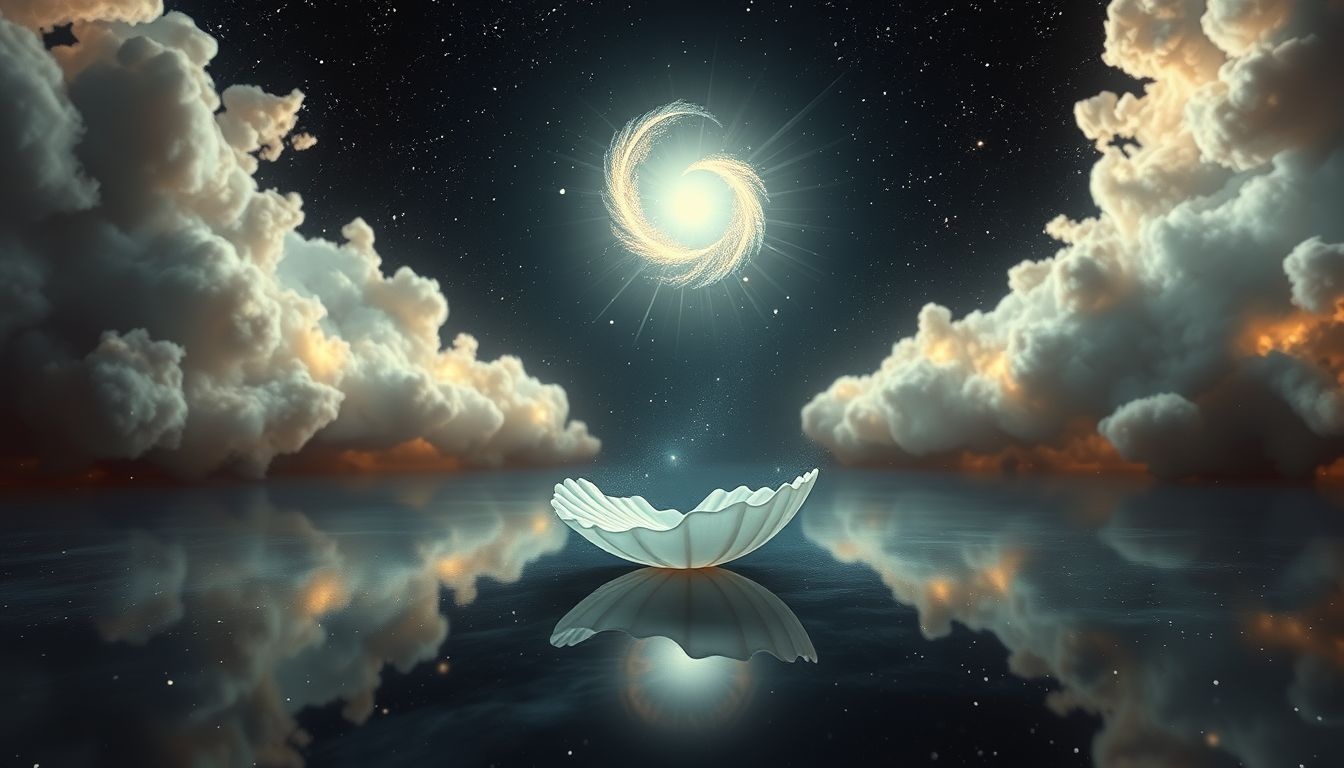 Een lege schelp symboliseert gemiste kansen en innerlijke leegte.