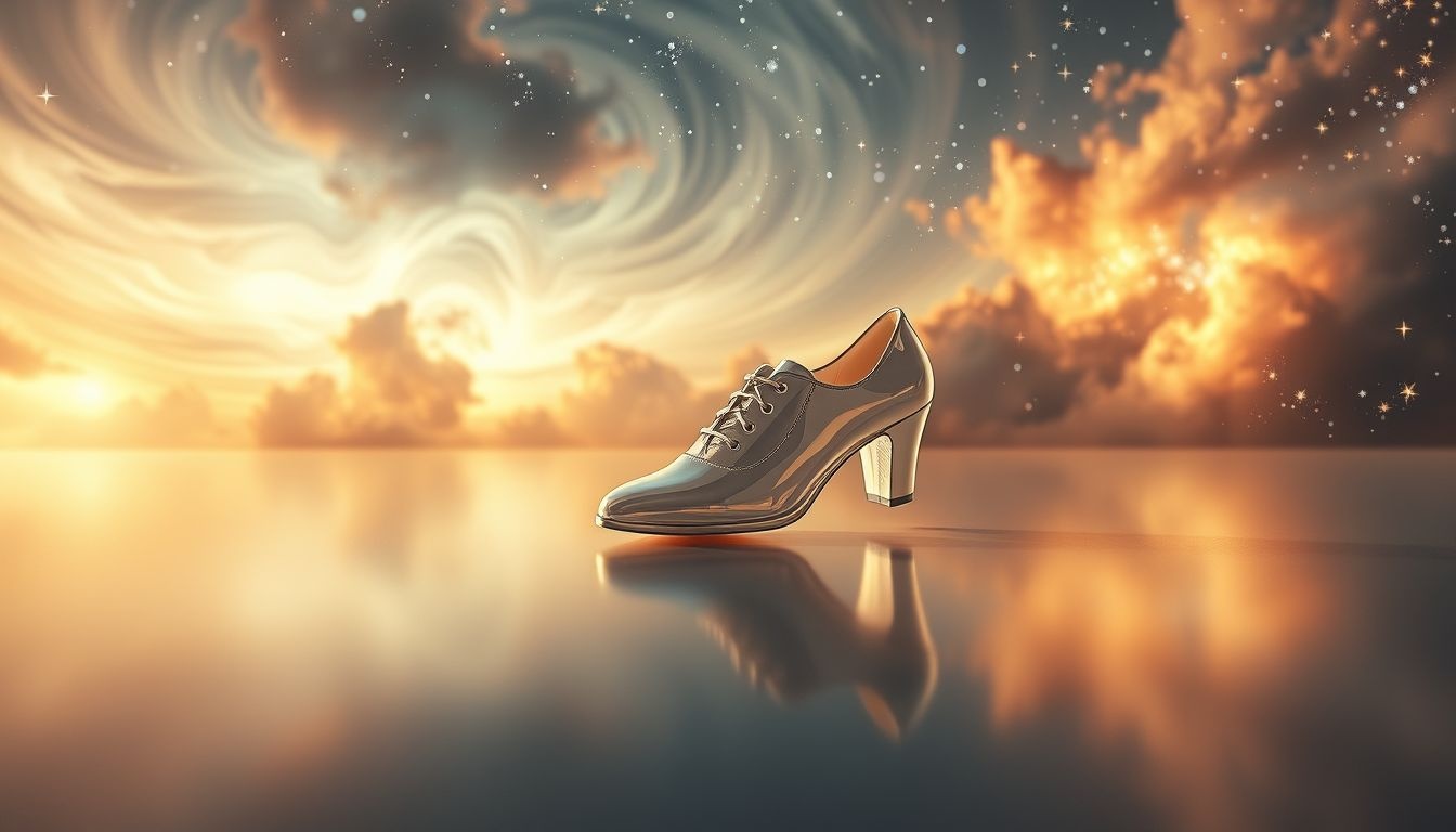 Glijdende schoenen symboliseren onzekerheid in je levenspad.