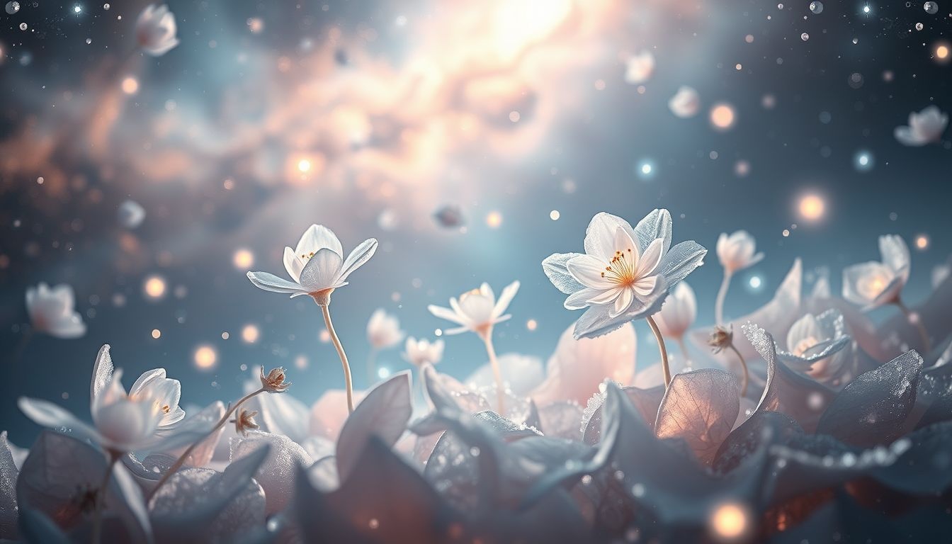 Dromen over bloemen in de winter symboliseren verborgen hoop en veerkracht.