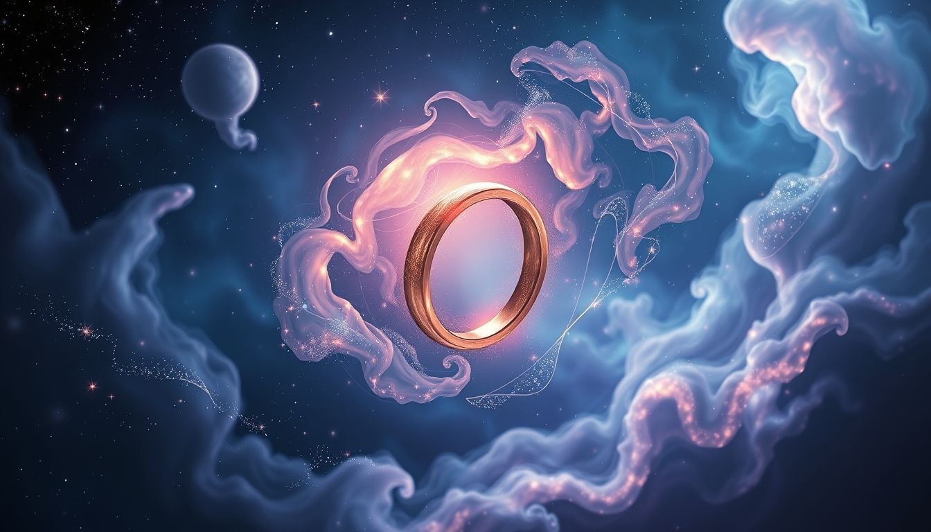 Een koperen ring symboliseert verbondenheid en emotionele cycli in dromen.