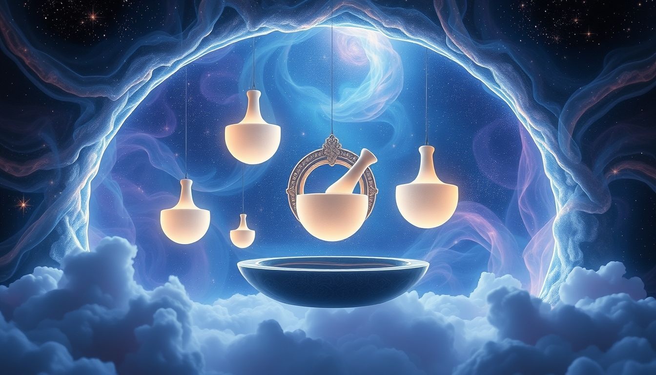 Dromen over vijzel en stamper in tempel symboliseren innerlijke transformatie.