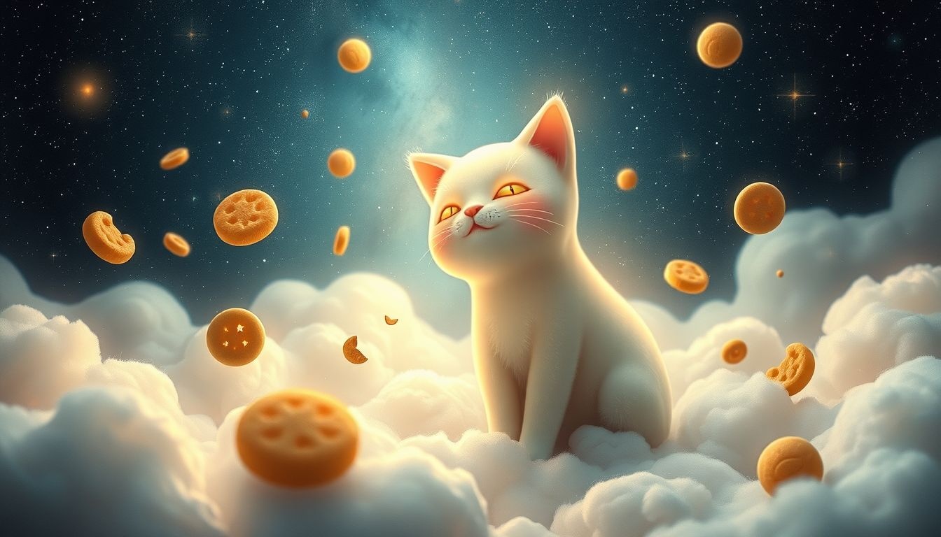 Een pratende kat symboliseert intuïtie die om aandacht vraagt.