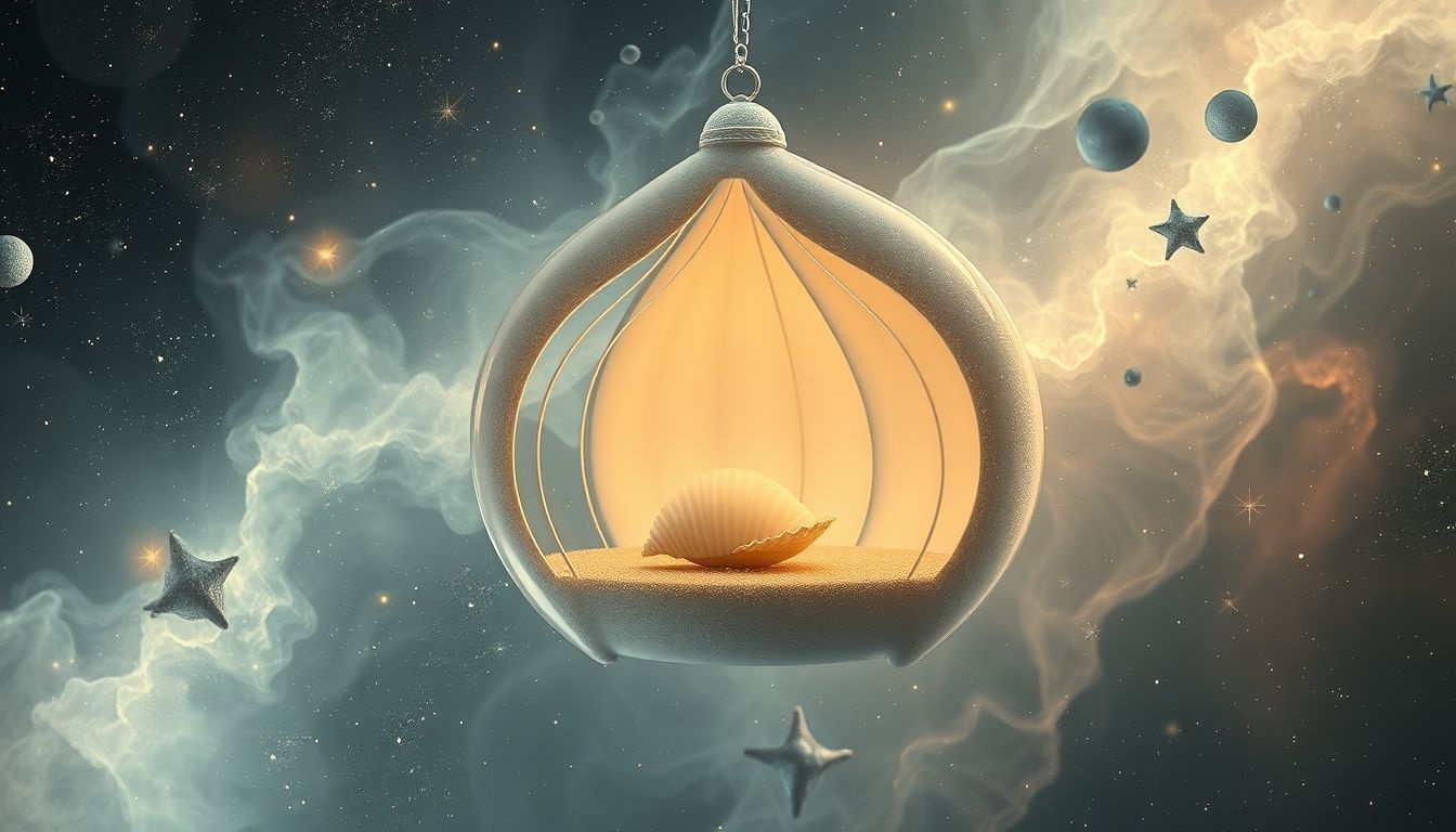Een schelp in huis symboliseert innerlijke rust en bescherming.