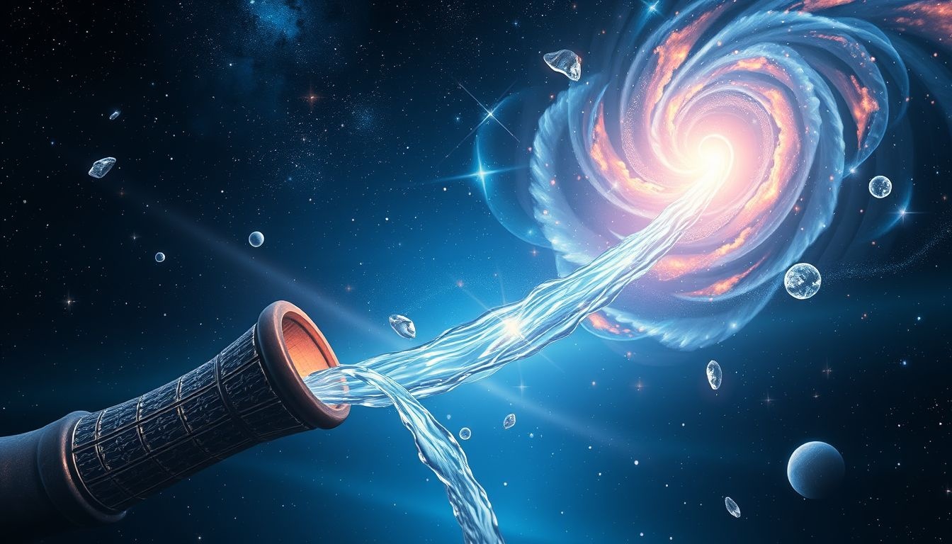 Dromen over water spuitende pijpen symboliseren emotionele vernieuwing.