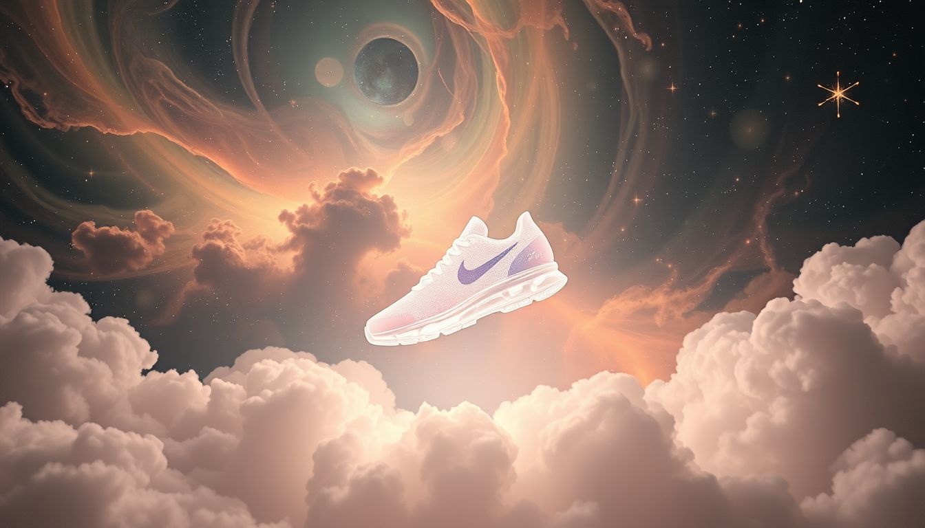 Een etalage vol schoenen symboliseert nieuwe levenskeuzes en mogelijkheden.
