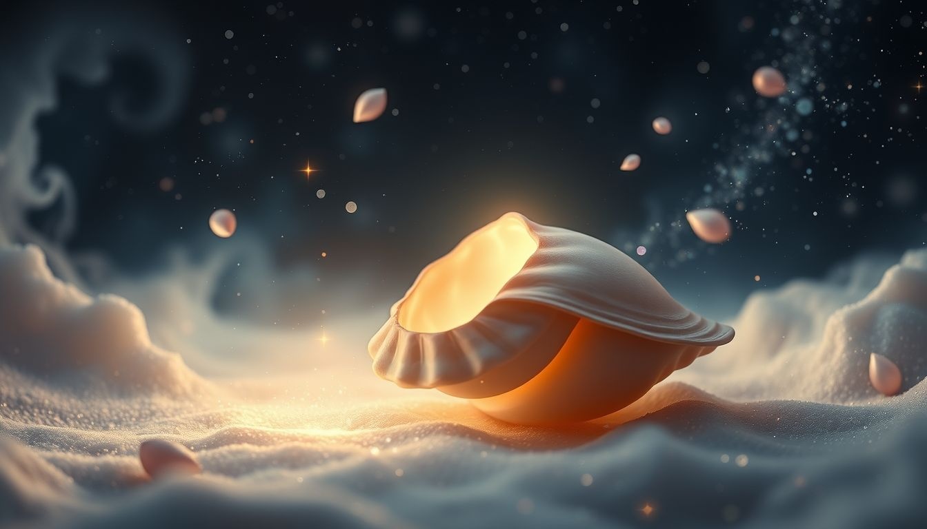 Een schelp symboliseert vaak een verloren liefde of herinnering.