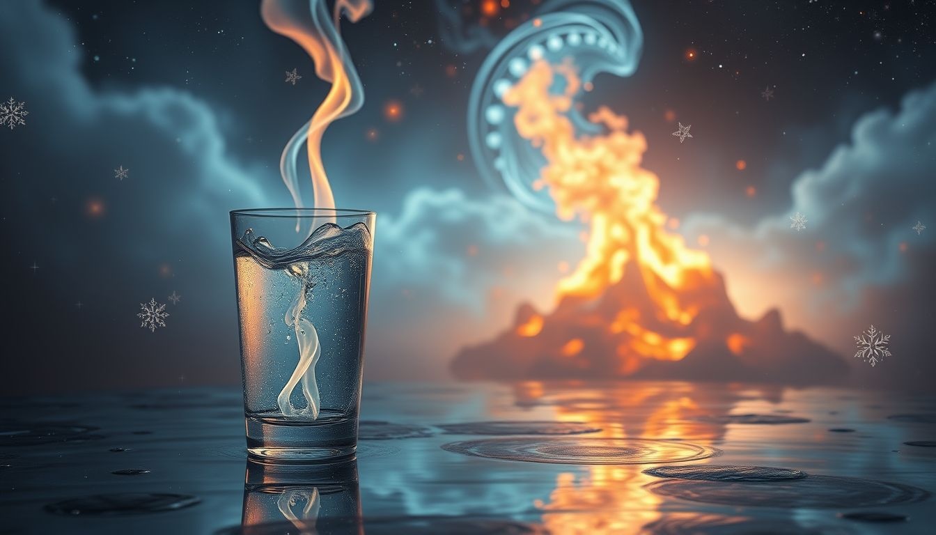 Een glas water blussen betekent emoties kalmeren en conflicten oplossen.