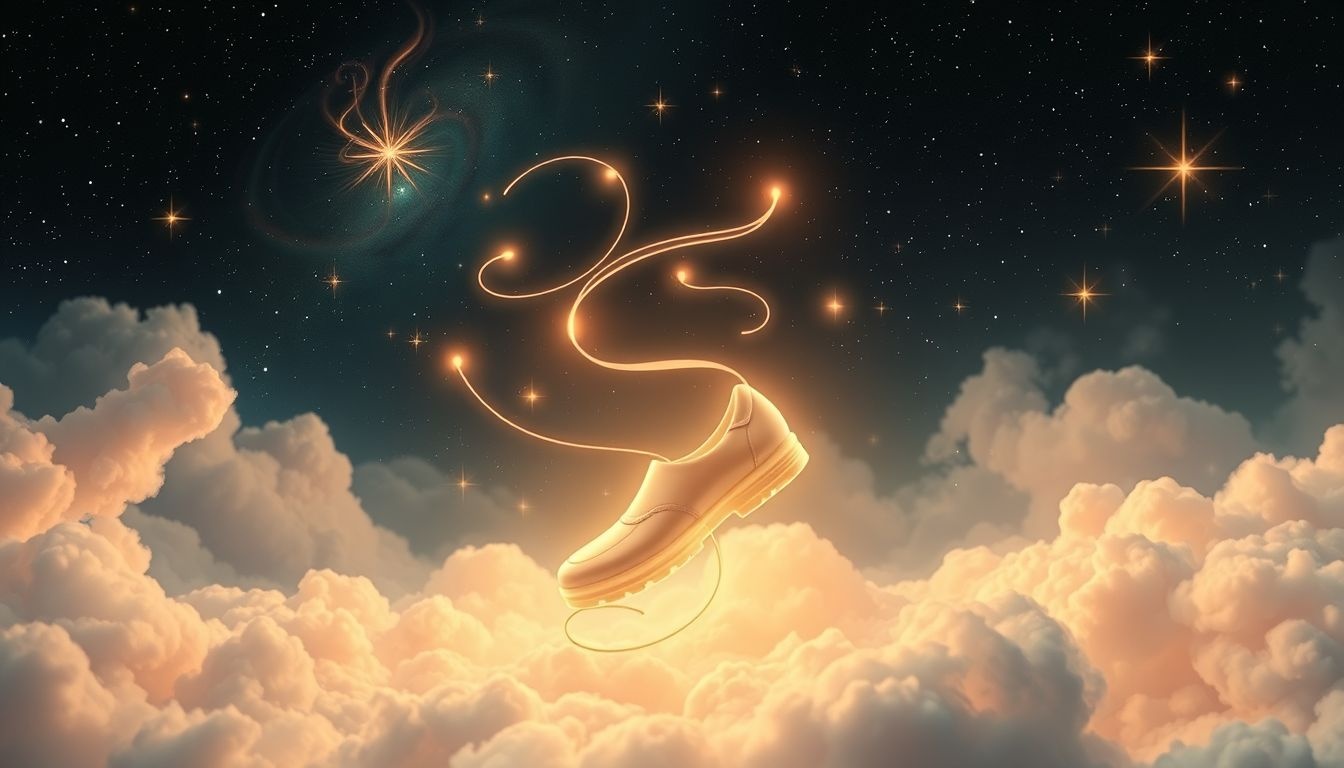 Glijdende schoenen symboliseren loslaten en vertrouwen op je intuïtie.