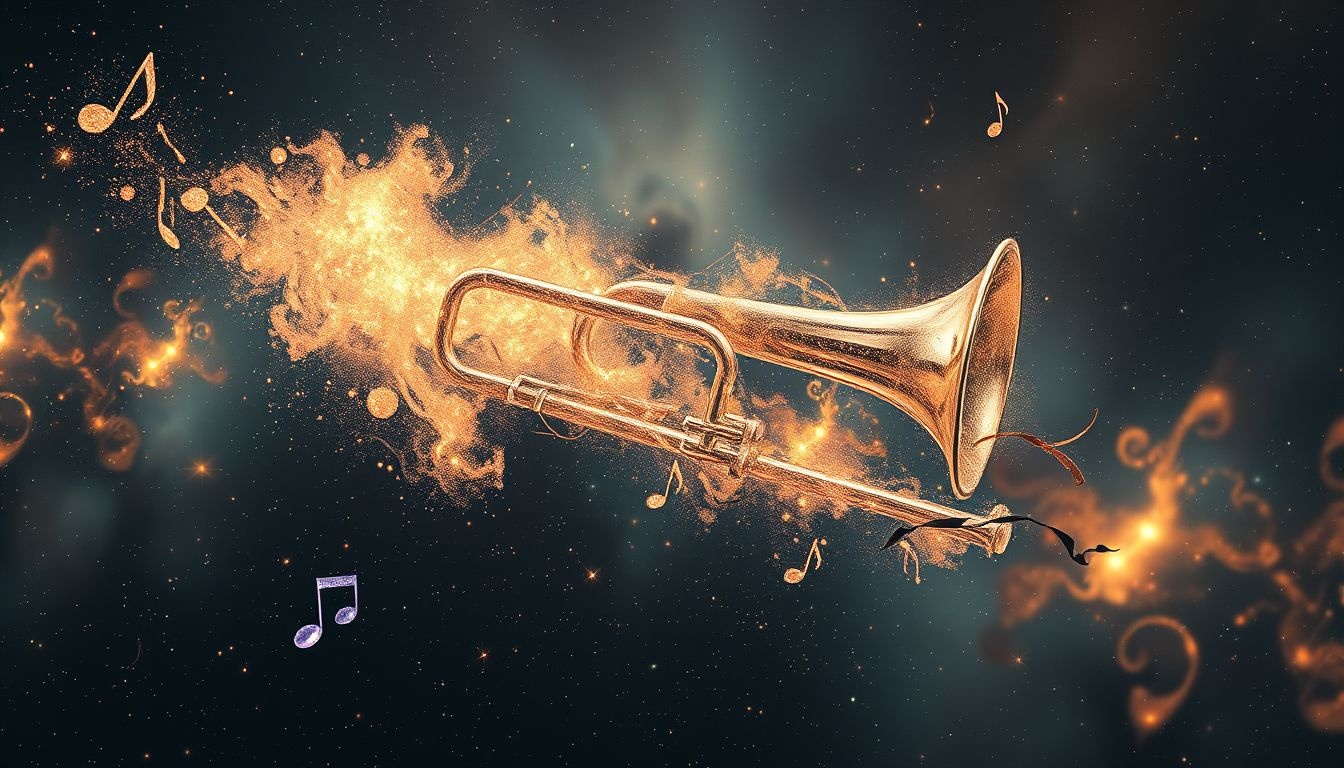 Een kapotte trombone symboliseert vaak communicatieproblemen in dromen.