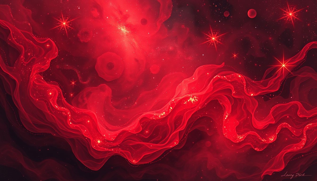 Rood in dromen symboliseert vaak passie, energie en waarschuwt voor gevaar.