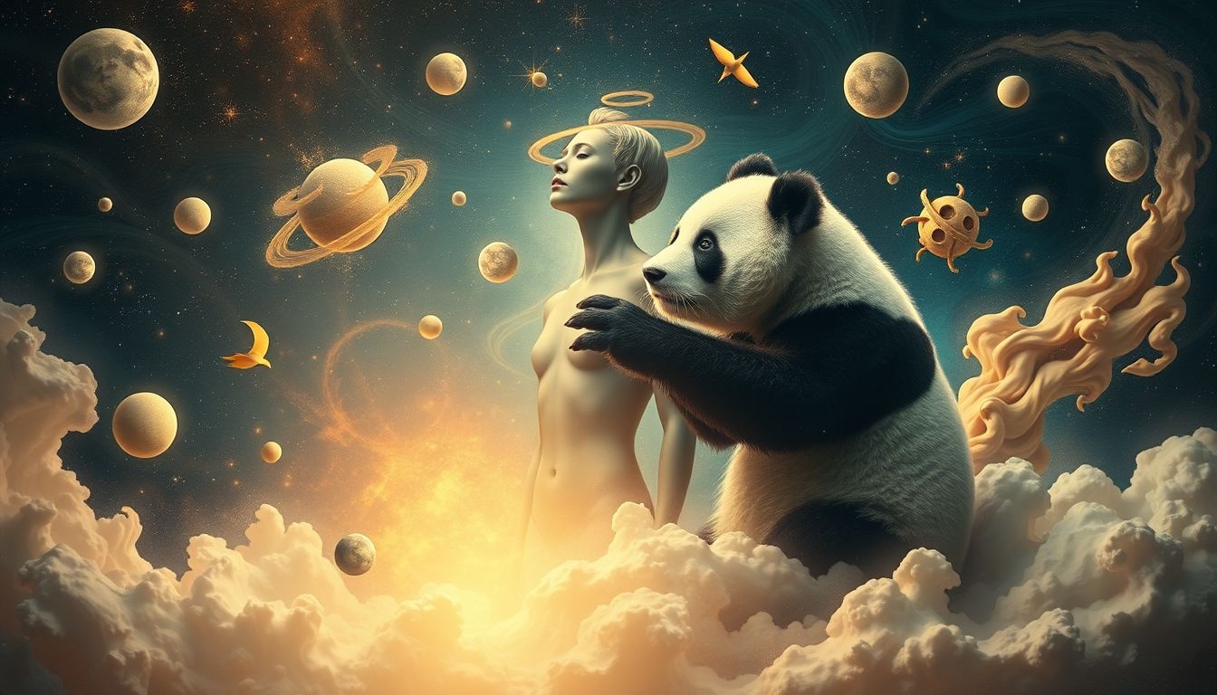 Dromen over transformeren in panda symboliseert innerlijke kracht en zachtheid.