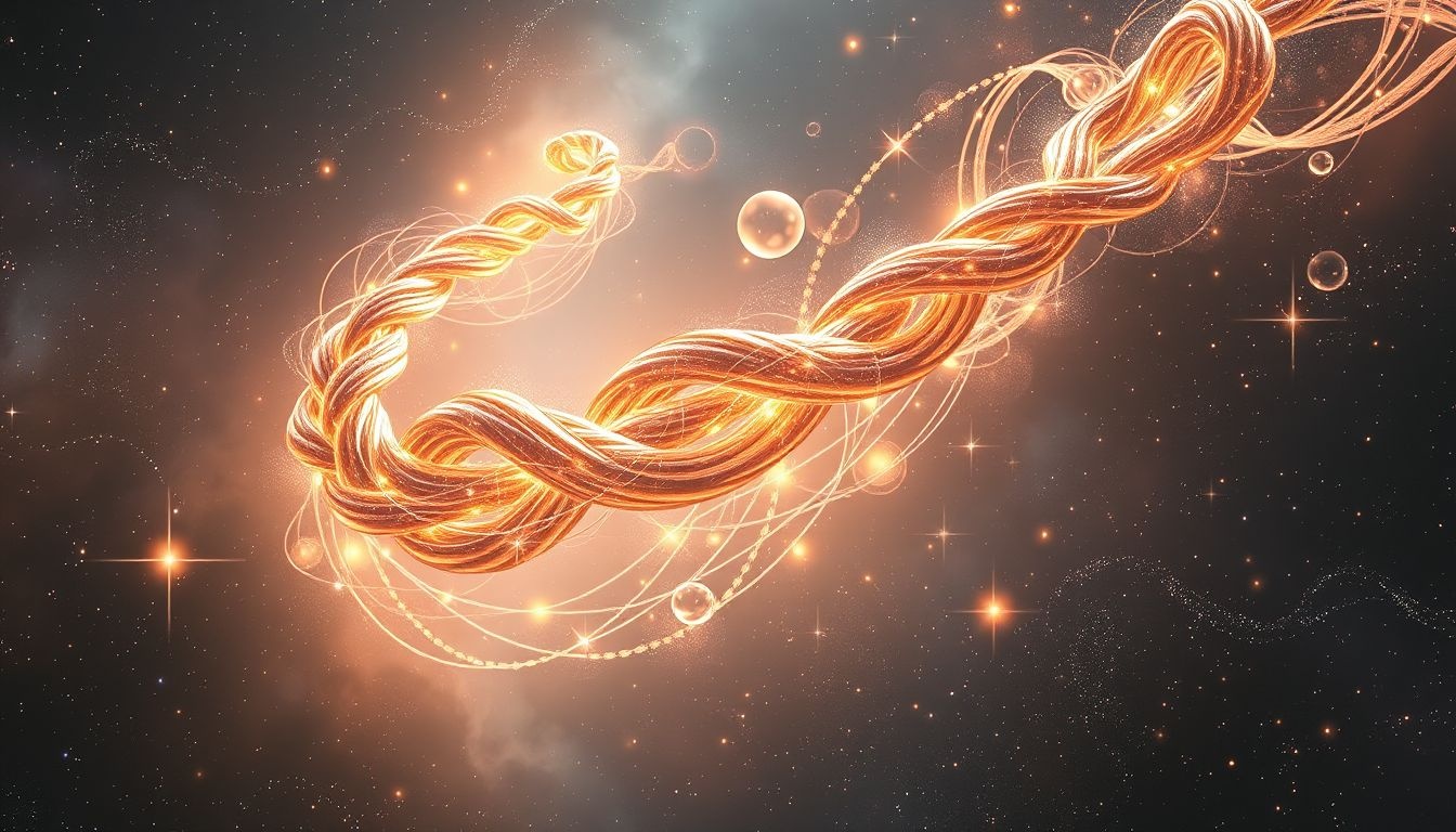 Een vlecht die je vervoert symboliseert innerlijke transformatie en groei.