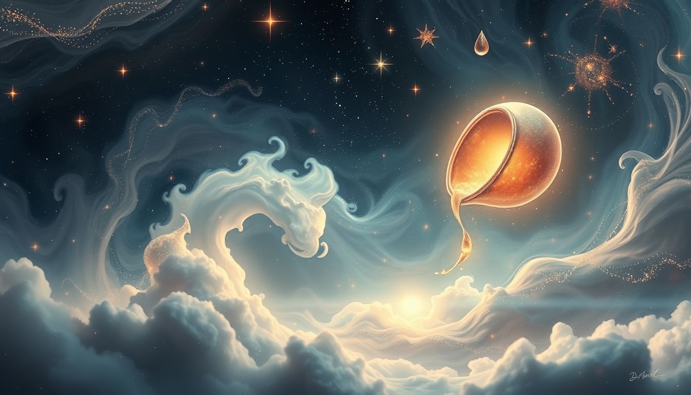 Een lekkende druppelopvanger symboliseert emotionele kwetsbaarheid en verlies.